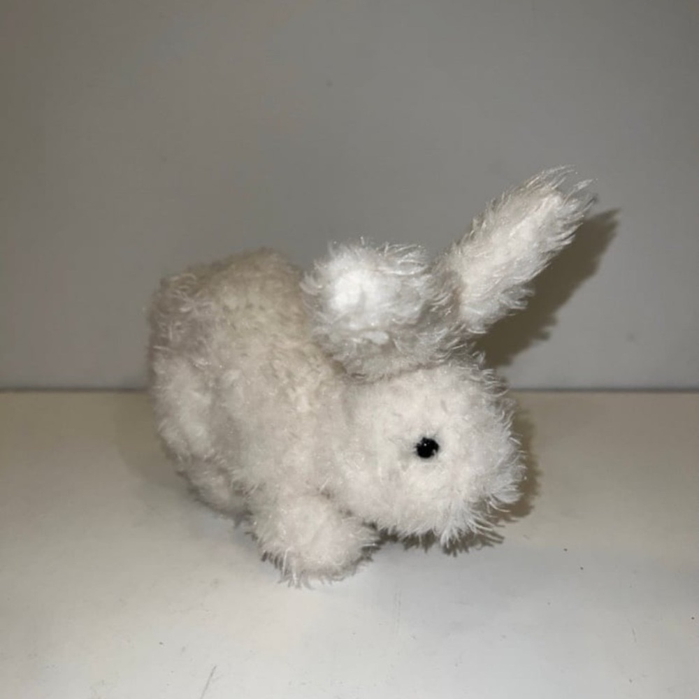 - Jellycat White Bunny Rabbit Rare HTF Plush 9" Easter